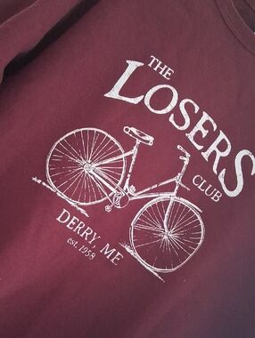 Maroon 'The Losers Club' Bicycle Graphic Sweatshirt